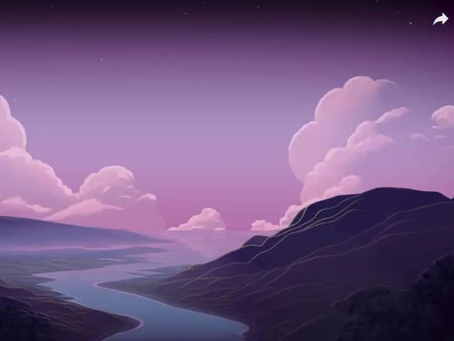 It's a familiar view to many locally, but here is how Carlingford Lough as seen from Flagstaff Point appears in the 'Carlichauns' cartoon series.