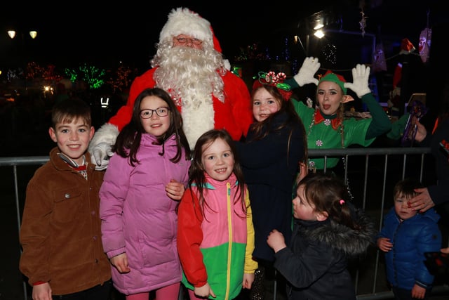 Santa Claus and that bold Elf causing havoc in Crosmaglen. INNR4955