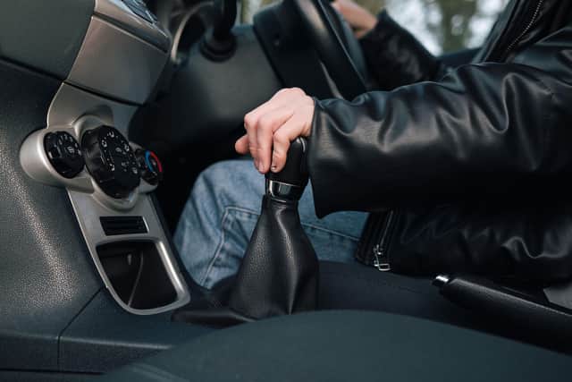 A driver gets to grips with a manual vehicle