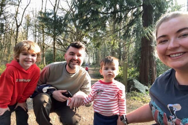 The Byrne family: Reuben, David, Chester and Emma.