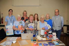 Nicola Whyte Crotlieve DEA Officer brought speakers Eileen McGivern (Southern Trust Community( and Denise Cronin (Home Safety Officer, NMDDC) to talk to members of Warrenpoint Friendship Club at their weekly meeting. Nicola is pictured with members of Warrenpoint Friendship Club and speakers.