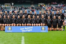 The Armagh Ladies team pictured ahead of the Division 1 league final at Croke Park. Pic: Sportsfile