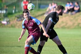 Kyle Brennan (left) scored a hat trick for Villa Rovers on Saturday. Pics: Brendan Monaghan