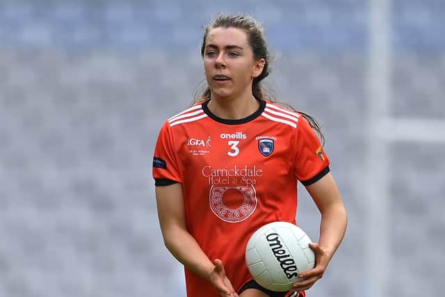 15 April 2023; Clodagh McCambridge of Armagh during the Lidl Ladies Football National League Division 2 Final match between Armagh and Laois at Croke Park in Dublin. Photo by Brendan Moran/Sportsfile *** NO REPRODUCTION FEE ***
