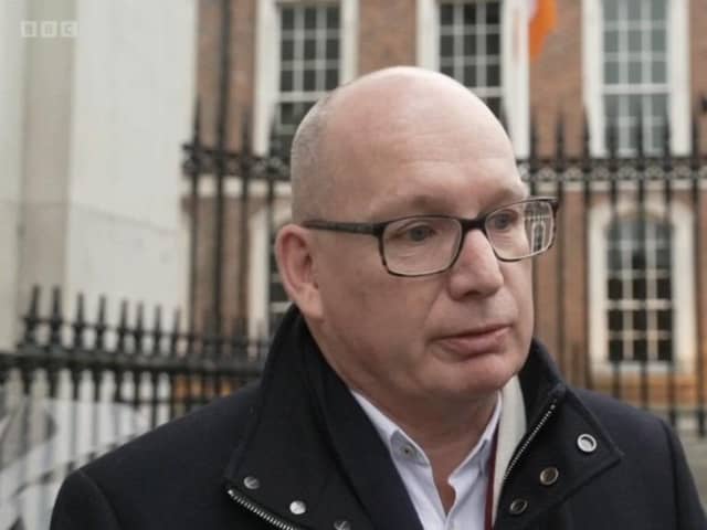 Newry Chamber CEO Michael Savage. Pic: BBC