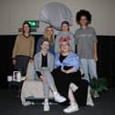 The Cast of Common Ground's debut play  'Almost Functional', back l-r: Annabelle Leddy,  Tiarna McParland,  Lauren McKeown and Sorcha McElroy. Front l-r: Doire Finn and Hannah McCartan. INNR0820