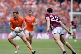 Armagh's Oisin O'Neill on the ball during last year's All-Ireland final against Galway. Pic: Brendan Monaghan