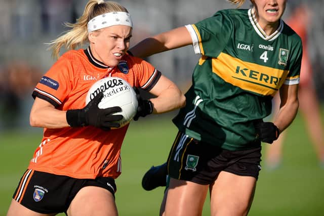 Lauren McConville pictured in action against Kerry in the All-Ireland Semi-final. Brendan Monaghan