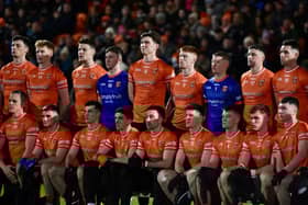 The Armagh squad pictured before their game against Louth.