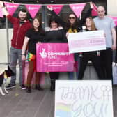 LGBTQ+ Women’s Group Newry send a big ‘THANK YOU’ to the National Lottery Community Fund. Pic: Neil McGrath