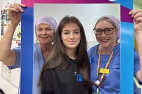 Some of the students who attended the Open Day at Daisy Hill Hospital Theatres, Endoscopy and Recovery.