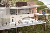 An artist's impression of the visitor centre at Thomas's Quarry.