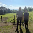 SDLP MLA Justin McNulty with Maddy Dunlop of the National Trust.