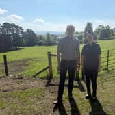 SDLP MLA Justin McNulty with Maddy Dunlop of the National Trust.