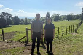 SDLP MLA Justin McNulty with Maddy Dunlop of the National Trust.