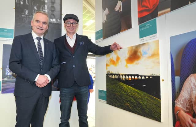 Pictured at the Translink Connections Exhibition are Translink CEO Chris Conway & Joseph Lennon