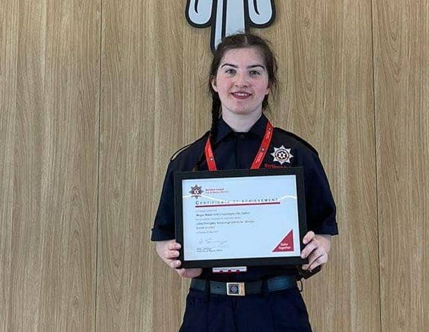 Megan Walsh from Crossmaglen has become the village's first female firefighter.