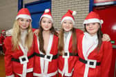 Layla, Pixie, Harlow and Abbie all set for the Heartbeat NI Santa Walk.INNR4830