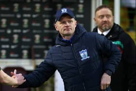 Newry City manager Barry Gray pictured after their 8-2 loss against Glentoran. Pic: INPHO/Jonathan Porter