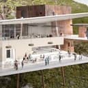 An artist's impression of the visitor centre at Thomas's Quarry.