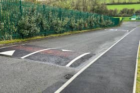 The ramps which have been installed at Jim Steen Play Park.