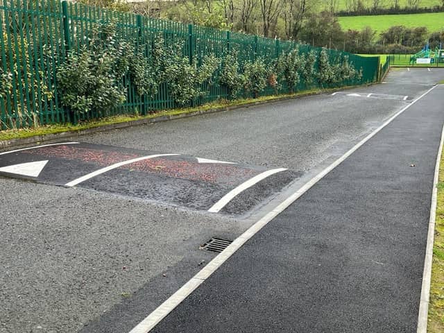 The ramps which have been installed at Jim Steen Play Park.