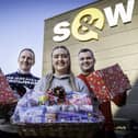 Pictured gearing up for S&W’s Christmas in the Community are Anthony McVeigh, Nicole Rooney & Nicky Irwin from S&W.