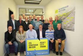 Members of the Newry City Park Stakeholder Group pictured at their recent meeting in Newry Leisure Centre.