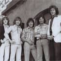 The last photo of the Miami Showband taken before the massacre on 31 July 1975. L-R: Tony Geraghty, Fran O'Toole, Ray Miller, Des Lee, Brian McCoy and Stephen Travers